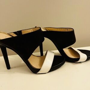 Elegant Black and White Women's Heels